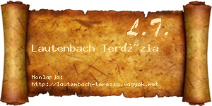 Lautenbach Terézia névjegykártya