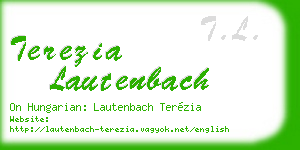 terezia lautenbach business card